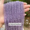 3A grade natural lavender Brazilian amethyst faceted beads for DIY bracelet making - 2mm (180 Pieces/Pack) / 3A Grade Faceted Amethyst