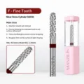 Silver dome cylinder tungsten steel nail drill bit with fine tooth for nail removal - Tungsten Nail Drill Bit 04 (Fine Cylinder)