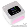 Lámpara de uñas LED S50 recargable de alta potencia con diamantes y enchufe europeo - S50 Strass Recargable Blanco Enchufe UE / Blanco