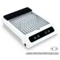 Aspiratore per unghie da 100W con spina europea per uso professionale - Stile Q3 (Griglia a Onde) / Adattatore Spina EU