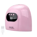 Vista detallada de la lámpara de uñas UV rosa S3 con pantalla LCD y conector USB - Modelo S3 USB / Rosa