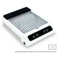 Aspiratore per unghie professionale 100W con spina USA e velocità di aspirazione regolabile - Stile Q3 (Griglia a Onde) / Adattatore Spina US
