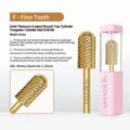 Detail view of gold titanium coated tungsten carbide nail drill bit for professional gel removal - Tungsten Nail Drill Bit 17 (Gold Fine Dome)