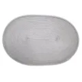Set de table ovale gris en PP tissé minimaliste tapis isolant thermique de table. - 30*45cm / Gris clair
