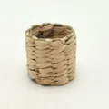 Natural straw woven napkin ring water hyacinth table decor for restaurant dinner party. - Cattail Napkin Ring / Cattail Straw Napkin Ring 5*4cm