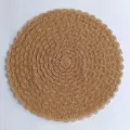 Tovaglietta rotonda intrecciata resistente al calore paglia di carta decorazione per sala da pranzo - Caffè