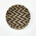 Arazzo da parete intrecciato a mano rotondo in carta decorazione stile boho camera da letto - Vassoio Intrecciato A5 / Diametro 25cm
