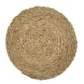 Tovaglietta rotonda in paglia intrecciata naturale tappetino isolante per cucina - 11cm / Agata Muschiata