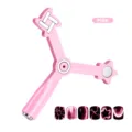 Vista detallada del imán rosa 8 en 1 para uñas ojo de gato con varias puntas para manicura - Rosa