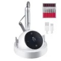 Professional 45000RPM rechargeable electric nail drill machine kit with LED display - USB Charging / Blue