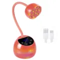 Detalle de lámpara LED recargable para uñas con temporizador digital y cables USB - Estilo de Inducción / Naranja Galvanizado