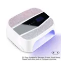 Lampada per unghie professionale UV LED con strass, 4 timer e spina europea - Stile Strass (1012) / Spina UE