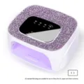 Lámpara de uñas S20 de doble fuente de luz con purpurina púrpura y enchufe plano EE. UU. - Modelo Enchufable S20-Blanco Enchufe US