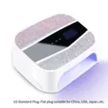 Lampada per unghie LED UV ad alta potenza con strass e spina USA - Stile Strass (1012) / Spina USA