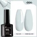 Hellgrauer UV-Nagellack Detailansicht mit glänzenden und matten Effekten für Maniküre. - 004 (Hellblau)
