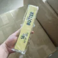 Salted butter simulation squishy toy for stress relief in 400g realistic package - Butter Stick Style / Large (22*4.5*4.5cm) / Light Yellow