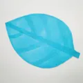 Tovaglietta a forma di foglia blu decorazione per la tavola tappetino in foglia per casa - Blu