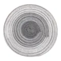 Tovaglietta rotonda tessuta nordica, tappetino in cotone sfumato grigio per cucina. - 18cm / Grigio scuro sfumato