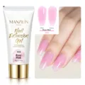 Professional rose pink nail extension gel tube with glossy and frosted finish display - Rose Pink (A02)
