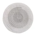 Set de table ronds tressés en fil de coton dégradé tapis de table résistant à la chaleur - Gris Clair Dégradé