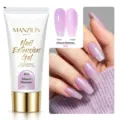 Detail of Mauve Shimmer nail extension gel with glossy and frosted finish effects. - 30ml Pack / Mauve Shimmer (B03)