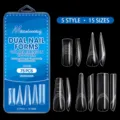 Set da 75 pezzi dual nail forms con 5 stili differenti e 15 misure assortite - 75 Pezzi/Confezione / Set Dual Form 02
