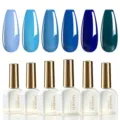Professionele 6-kleuren blauw verloop UV LED gel nagellak set voor langdurige manicure - 6 Kleuren Set 06