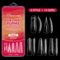 Dettaglio del set Misscheering di 75 forme per unghie dual con 5 stili e 15 misure - 75 Pezzi/Confezione / Set Dual Form 06