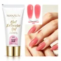MANZILIN clear pink nail extension gel for fast UV/LED building and sculpting, 30g tube. - Clear Pink (A07)