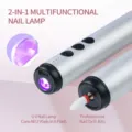 Close-up of 2-in-1 multifunctional nail lamp and professional electric nail drill bits - 2-In-1 Nail Drill