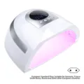 Lámpara de uñas UV/LED 268W profesional con enchufe europeo para secado rápido de gel - Enchufe UE / Blanco