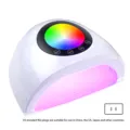 Lámpara LED profesional para uñas de 288W con enchufe de EE. UU. y temporizador - Enchufe EE. UU. / Blanco