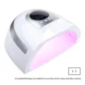 Lámpara de uñas UV LED de 268W blanca con enchufe estadounidense y pantalla digital - Enchufe EE. UU. / Blanco
