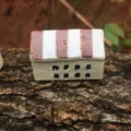 Mediterranean resin house miniature ornament for moss landscape garden decoration - Light Coffee Roof