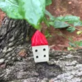 Miniature resin Mediterranean house figurine with red roof for moss micro-landscape - Red Roof