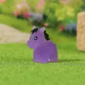 Figurine miniature de petit cheval lumineux violet pour décoration de jardin DIY - Violet Lumineux