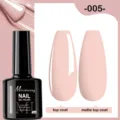 Vernis à ongles Misscheering 005 montrant les détails de finition brillants et mats - 005 (Rose)