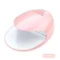 Professional portable orange-pink battery-operated nail polish fan dryer with compact design - Cherry Pink