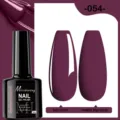 Vernis à ongles gel soak off prune 054 avec finitions top coat brillant et mat - 054 (Violet Profond)