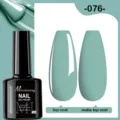 Vernis à ongles gel vert sauge 7,5ml 076 avec options de finition brillante et mate - 076 (Vert Morandi)