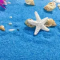 Blauer Sand und Kunstharz Seestern Muschel Deko Set fuer Aquarium Heimdekoration Stil. - Gefleckter Seestern
