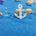 Harz Anker Ornament maritim Stil Aquarium Dekoration weiße Küste Strand Handwerk SKU - Anker