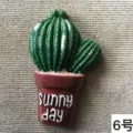 Resin cactus potted plant DIY accessory, cute mini succulent craft for phone case decor. - No. 6 Cactus Potted Plant