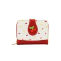 Porte-monnaie femme motif fruits frais avec charme cerise et fermeture éclair - Style Cerise / Rouge