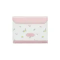 Élégant portefeuille à fleurs pour femmes en rose et blanc avec imprimé floral fin - Rose