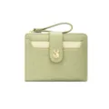 Hellgrüne niedliche Brieftasche mit Kaninchenprägung und goldenem Verschluss für Damen - Grün