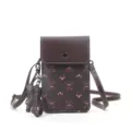 Petit sac à bandoulière pour téléphone avec motif d'ours et breloque - Style Imprimé Ours Marron Foncé / Style ours