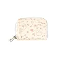 Porte-cartes de crédit accordéon à motif chat mignon, blanc crème - Couleur Thé au Lait