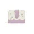 Portefeuille élégant pour femmes de style japonais avec motif méduse et cuir violet - Violet