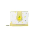 Petit porte-monnaie jaune et blanc pour femme avec imprimé citron rafraîchissant - Jaune Citron